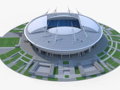 Stadium Zenit Arena Krestovsky Saint-Peterburg 3D model