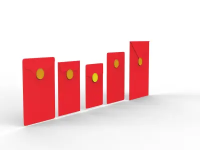 Red Envelope 3D model