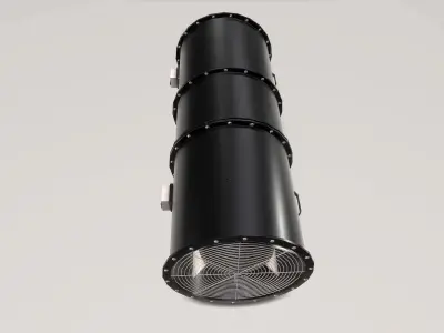 Ventilation Fan  Low-poly 3D model
