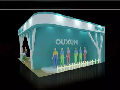 Exhibition - Area - 9X10-3DMAX2009-01 3D model