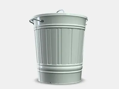 KNODD Bin with lid 2 Low-poly 3D model