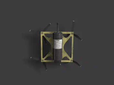 Vandal drone Low-poly 3D model