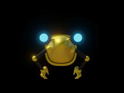 Submarine Spaceship Robot 3D model