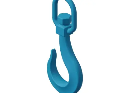 Plastic Crane Hook Toy 3D model