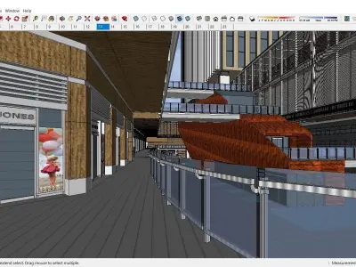 Sketchup Commercial Complex N4 3D model