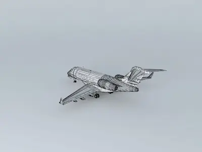 Goldenjet Bombardier Challenger 300 Free 3D model