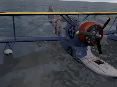 Grumman J2F-6 Duck 3D model