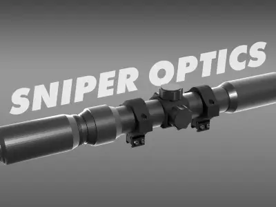 Sniper Scope Free 3D model buy