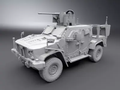 OSHKOSH JLTV CROWS Scale model 3D print model