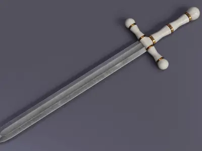 Royal Sword Low-poly 3D model