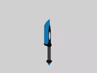 3D Futuristic Neon Short blade Free low-poly 3D model