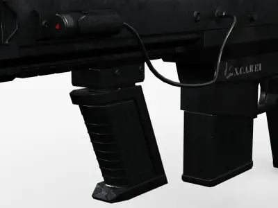 Futuristic Rifle XCAR E1 3D model