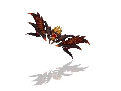 Demon King Bow Low-poly 3D model