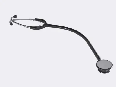 Stethoscope Low-poly 3D model