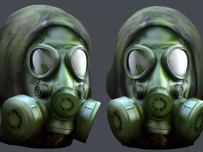Helmet 3d model military combat Military Low-poly Low-poly 3D model 28