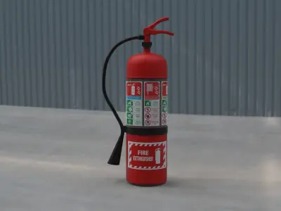 Fire extinguisher 3D model 19