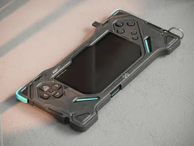 Sci-fi Controller X1 PBR Low-poly 3D model