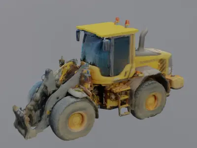 Excavator Digger - Construction Site Asset Low-poly 3D model