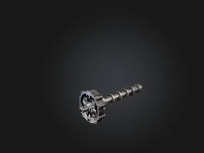 Crankshaft Low-poly 3D model