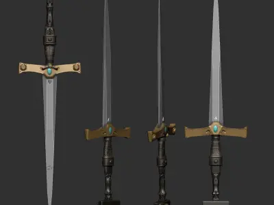 My Dagger Low-poly 3D model