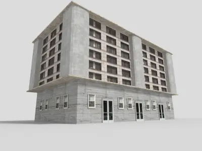Office Building Low-poly 3D model