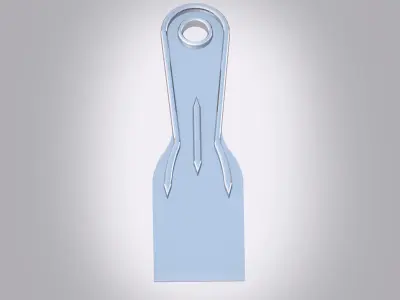 Putty Knife Low-poly 3D model