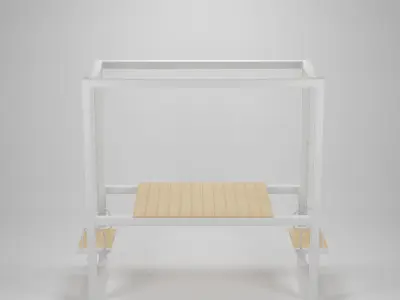 Swing Coffee Table Set  Low-poly 3D model purchase