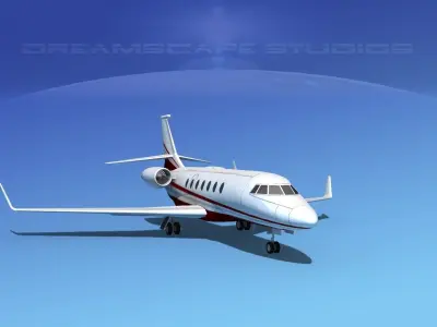 Dassault Falcon 2000 V09 3D model purchase