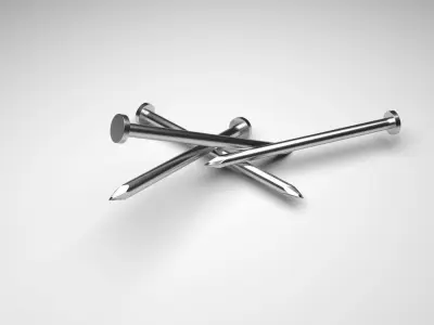 Steel Nails 3D model purchase