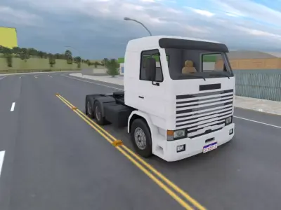 Brazilian 113H Frontel Truck Low Poly Real-Time Model Low-poly 3D model