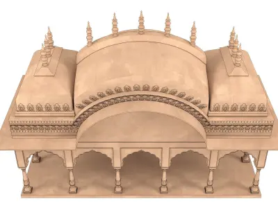 Indian Palace Dome 3D model buy
