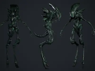 Monster Insect Low-poly 3D model
