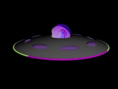 spaceship ufo flying saucer 3D model