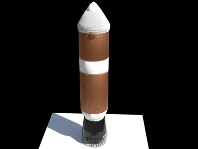 B1-Rocket rocket launcher Free low-poly 3D model