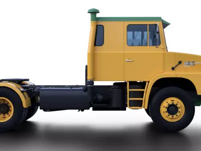 Scania L140 4x2 Sleeper Custom Classic Truck Low-poly 3D model
