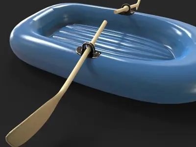 Rubber Boat 3D model