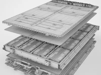 Electric Cars Battery Generic 14 3D model