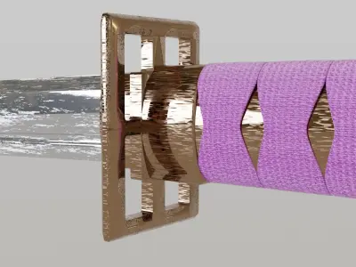 Byakuyas sword from Bleach anime 3D model