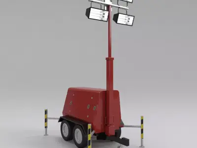 Tower light generator 2 3D model