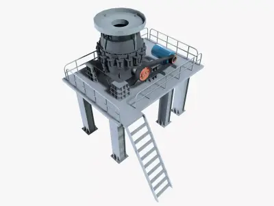 Stone Crusher 3D model buy
