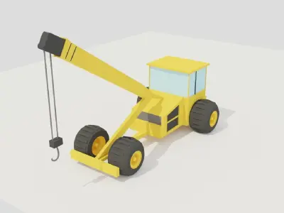 POLYGRUNT - Construction Vehicles Free low-poly 3D model