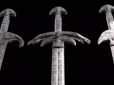 Thagner Sword collection ancient  3D model