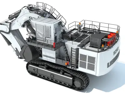 Liebherr Mining Excavator 3D model