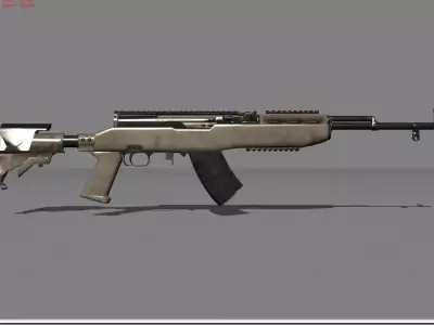 SKS Pubg  Low-poly 3D model