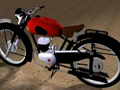 MONTESA BRIO a classic motorcycle 3D model
