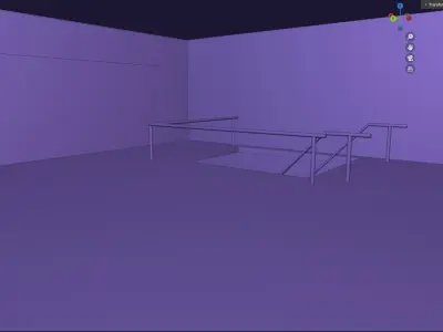 Underground Laboratory  Low-poly 3D model