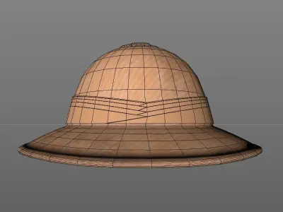 Warrior helmet Desert Free low-poly 3D model