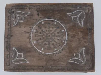 Wooden jewelry box Low-poly 3D model purchase