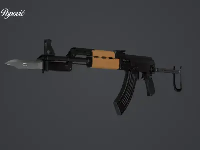 Zastava M70AB2 3D model