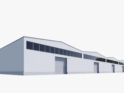 warehouse Low-poly 3D model